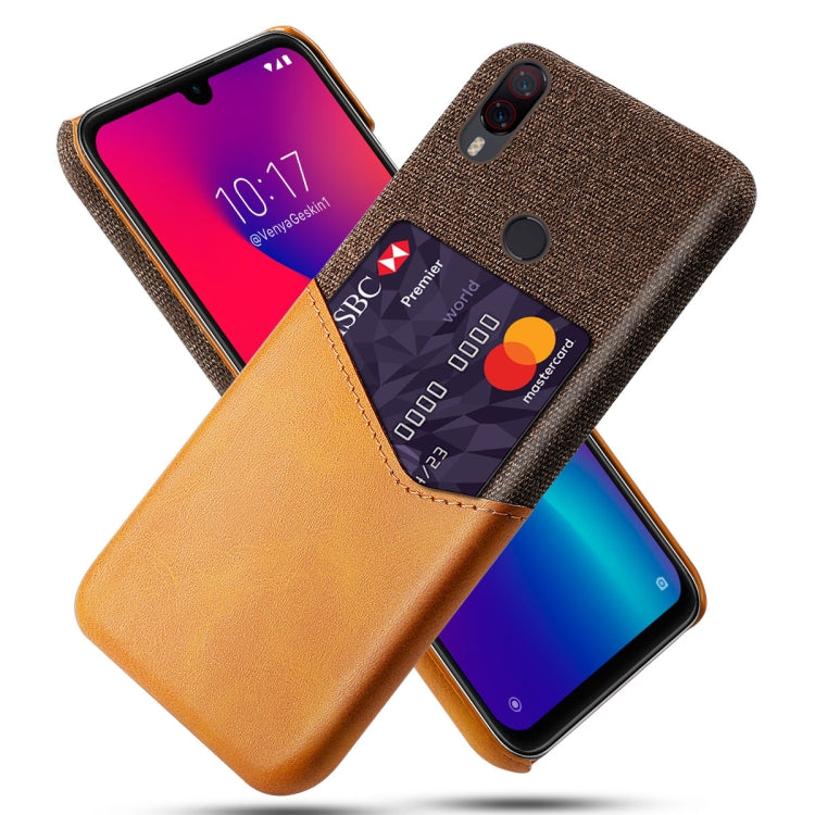 For Xiaomi Poco F2 Pro Cloth Texture PC + PU Leather Back Cover Shockproof Case with Card Slot