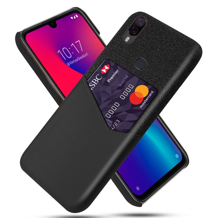 For Xiaomi Poco F2 Pro Cloth Texture PC + PU Leather Back Cover Shockproof Case with Card Slot