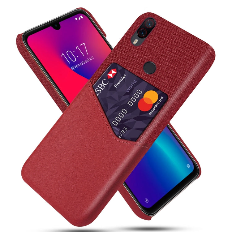 For Xiaomi Poco F2 Pro Cloth Texture PC + PU Leather Back Cover Shockproof Case with Card Slot