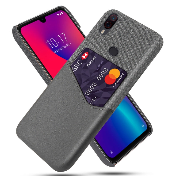 For Xiaomi Poco F2 Pro Cloth Texture PC + PU Leather Back Cover Shockproof Case with Card Slot