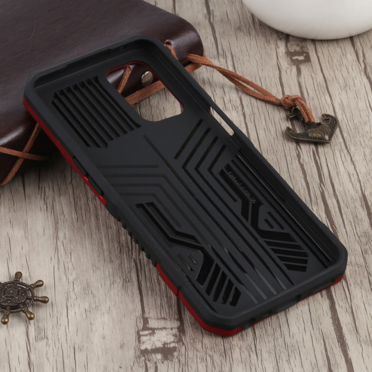 For OnePlus Nord N200 5G Vanguard Warrior All Inclusive Double-color Shockproof TPU + PC Protective Case with Holder