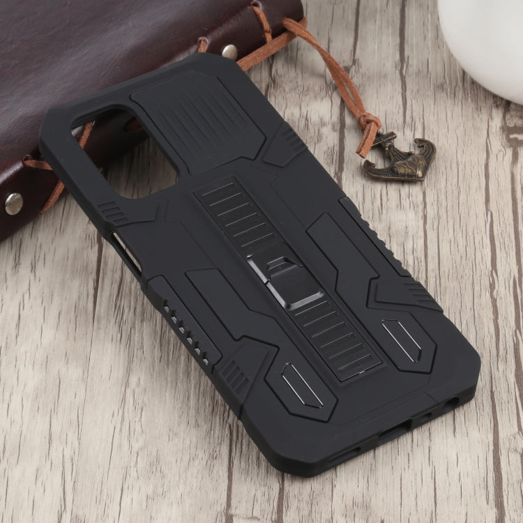 For OnePlus Nord N200 5G Vanguard Warrior All Inclusive Double-color Shockproof TPU + PC Protective Case with Holder