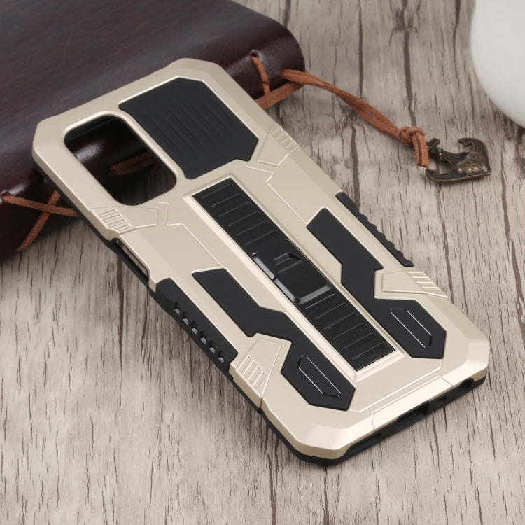 For OnePlus Nord N200 5G Vanguard Warrior All Inclusive Double-color Shockproof TPU + PC Protective Case with Holder