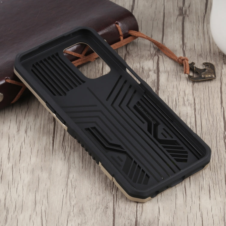 For OnePlus Nord N200 5G Vanguard Warrior All Inclusive Double-color Shockproof TPU + PC Protective Case with Holder