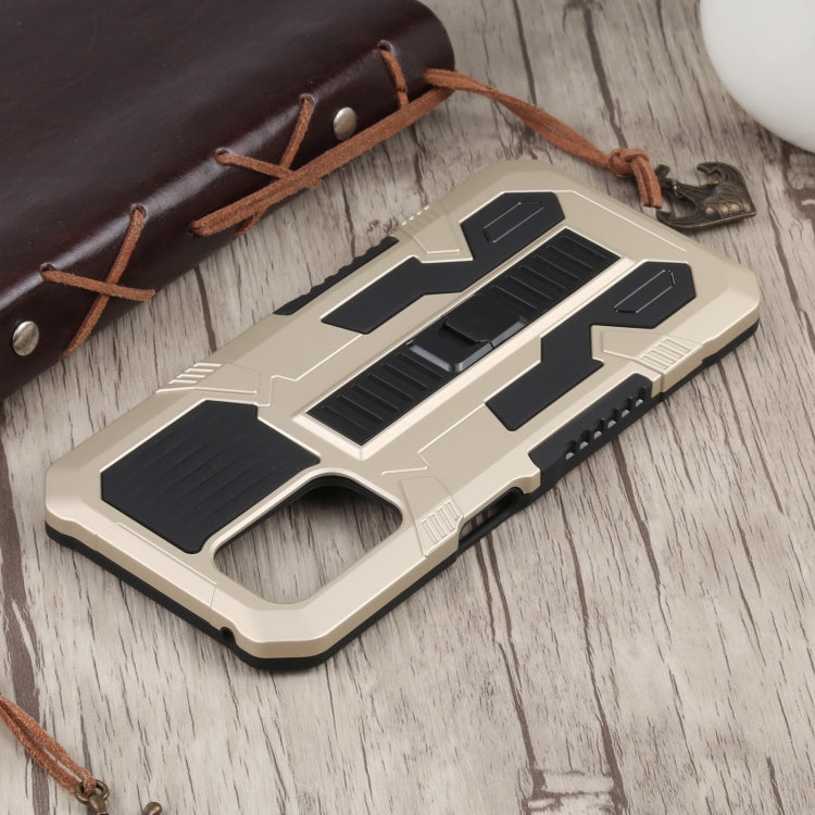 For OnePlus Nord N200 5G Vanguard Warrior All Inclusive Double-color Shockproof TPU + PC Protective Case with Holder