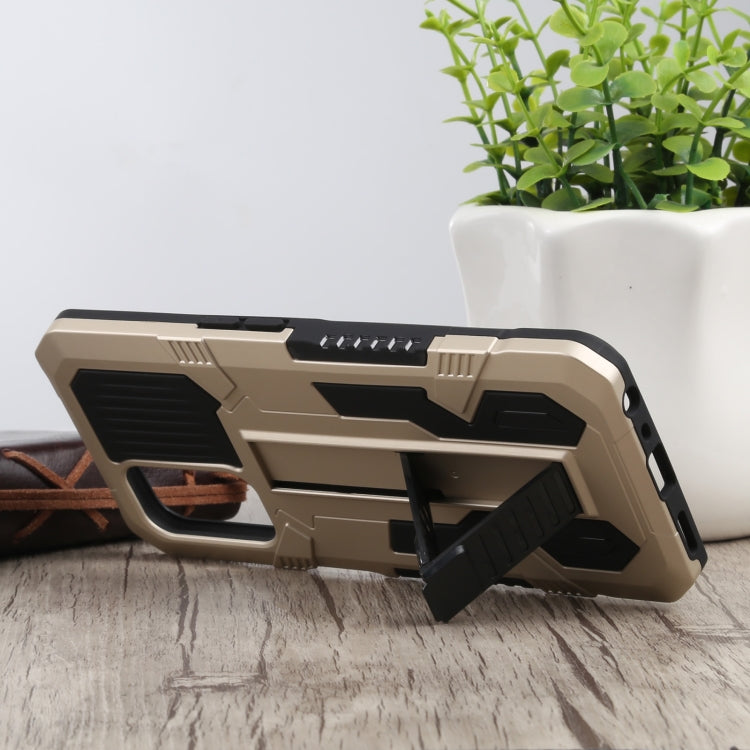 For OnePlus Nord N200 5G Vanguard Warrior All Inclusive Double-color Shockproof TPU + PC Protective Case with Holder