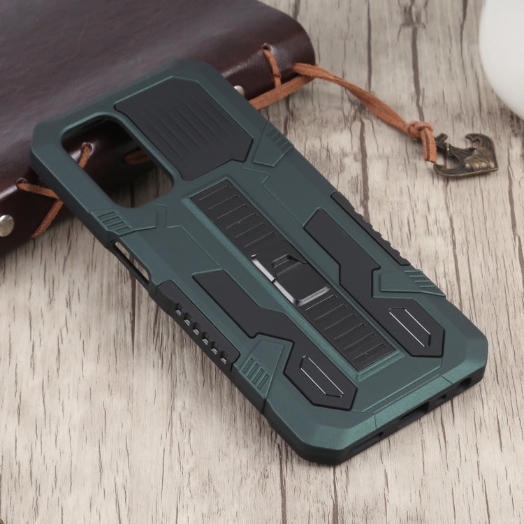 For OnePlus Nord N200 5G Vanguard Warrior All Inclusive Double-color Shockproof TPU + PC Protective Case with Holder