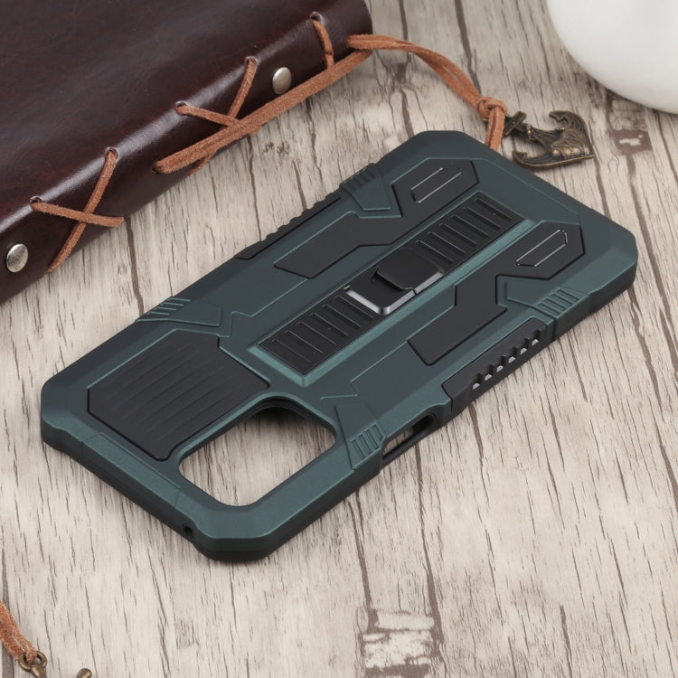 For OnePlus Nord N200 5G Vanguard Warrior All Inclusive Double-color Shockproof TPU + PC Protective Case with Holder