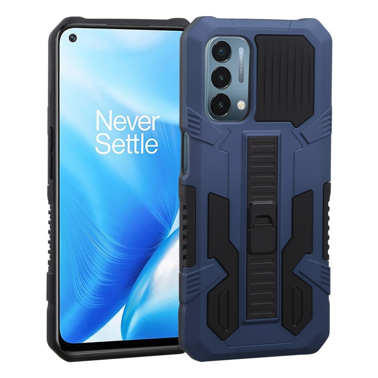 For OnePlus Nord N200 5G Vanguard Warrior All Inclusive Double-color Shockproof TPU + PC Protective Case with Holder