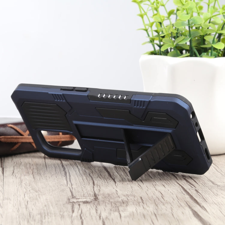 For OnePlus Nord N200 5G Vanguard Warrior All Inclusive Double-color Shockproof TPU + PC Protective Case with Holder