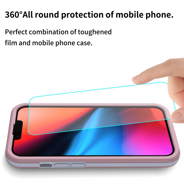 For iPhone 13 mini Dual-color 360 Degrees Full Coverage Protective PC + TPU Shockproof Case