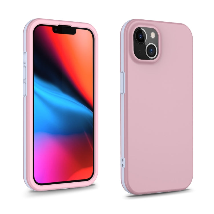 For iPhone 13 Dual-color 360 Degrees Full Coverage Protective PC + TPU Shockproof Case