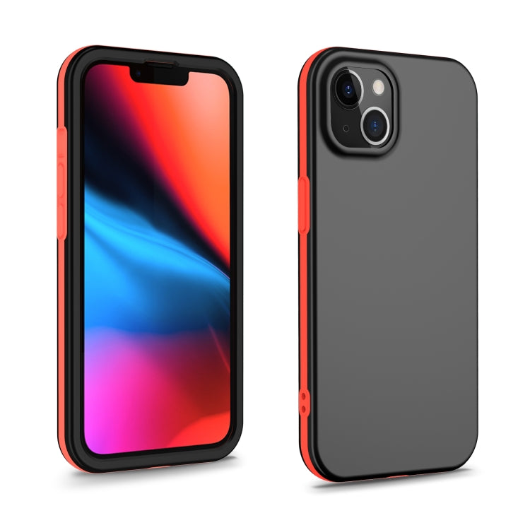 For iPhone 13 Dual-color 360 Degrees Full Coverage Protective PC + TPU Shockproof Case