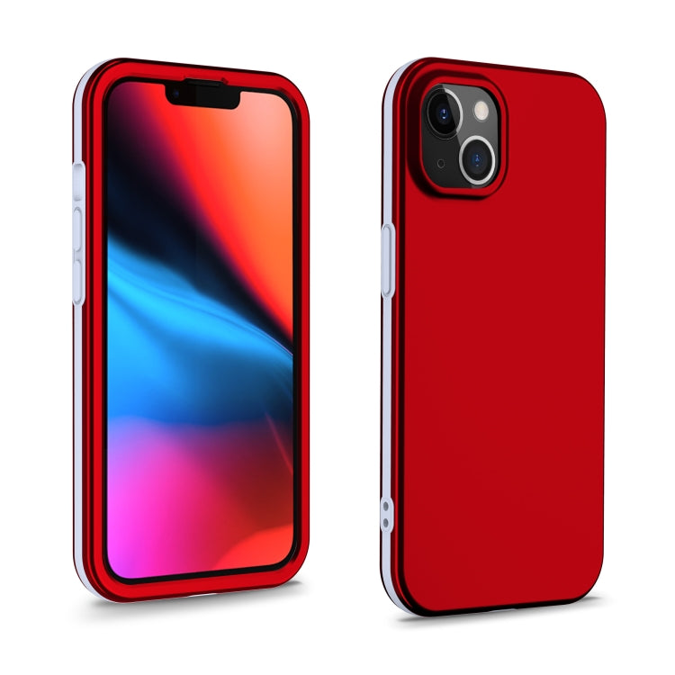 For iPhone 13 Dual-color 360 Degrees Full Coverage Protective PC + TPU Shockproof Case