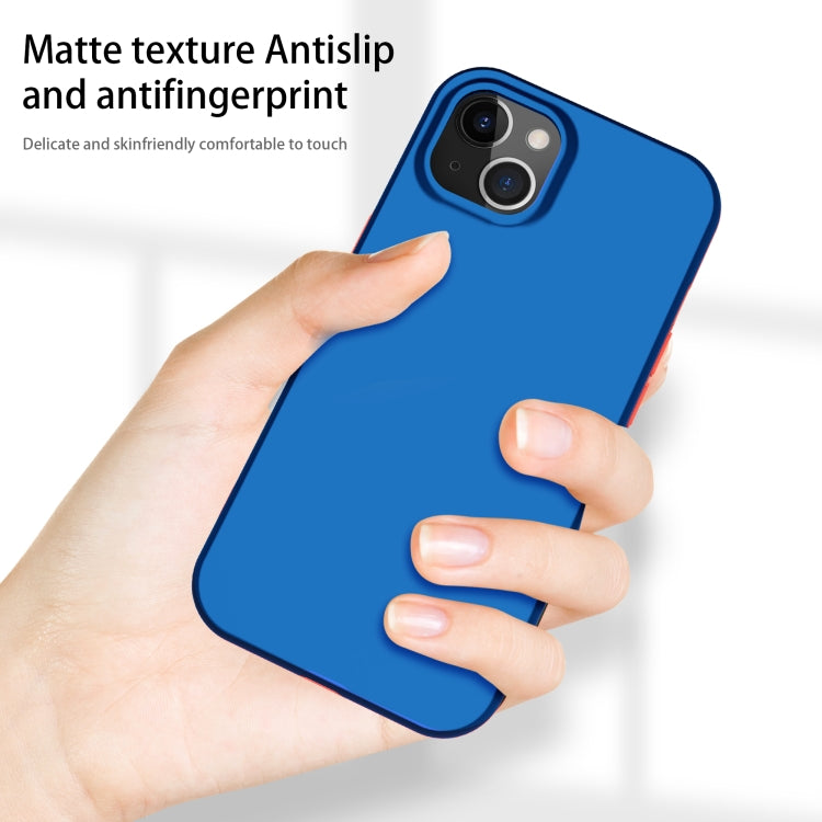 For iPhone 13 Dual-color 360 Degrees Full Coverage Protective PC + TPU Shockproof Case