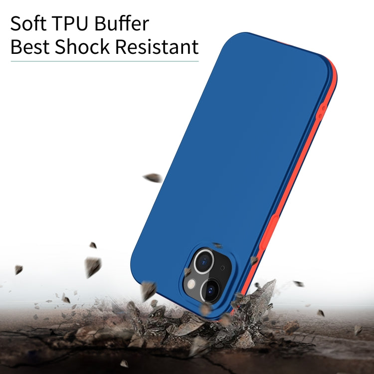 For iPhone 13 Dual-color 360 Degrees Full Coverage Protective PC + TPU Shockproof Case