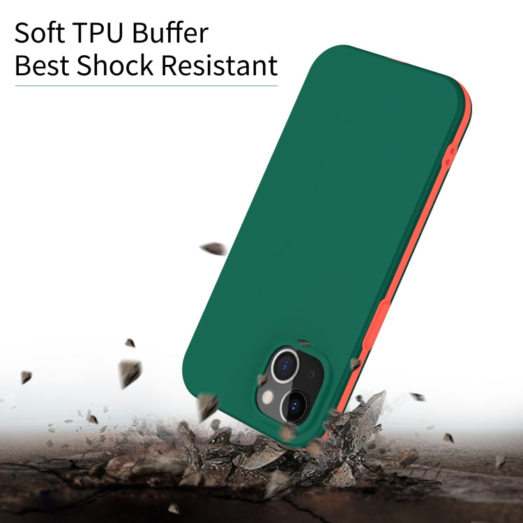 For iPhone 13 Dual-color 360 Degrees Full Coverage Protective PC + TPU Shockproof Case