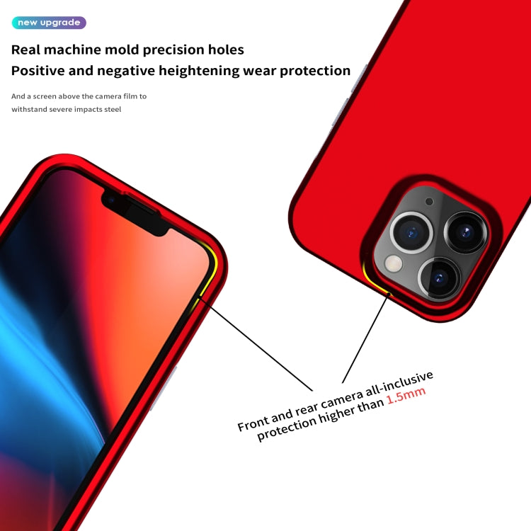 For iPhone 13 Pro Dual-color 360 Degrees Full Coverage Protective PC + TPU Shockproof Case