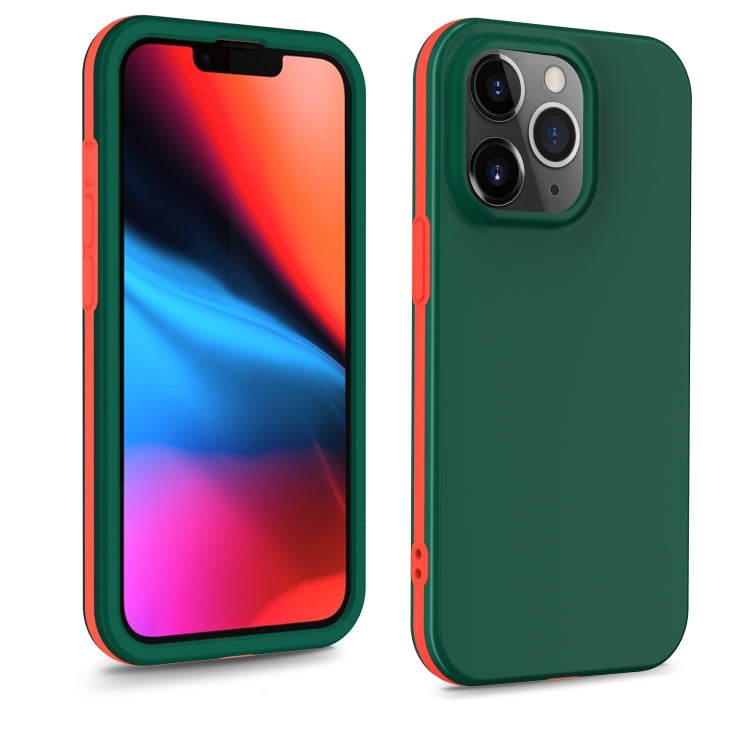 For iPhone 13 Pro Dual-color 360 Degrees Full Coverage Protective PC + TPU Shockproof Case
