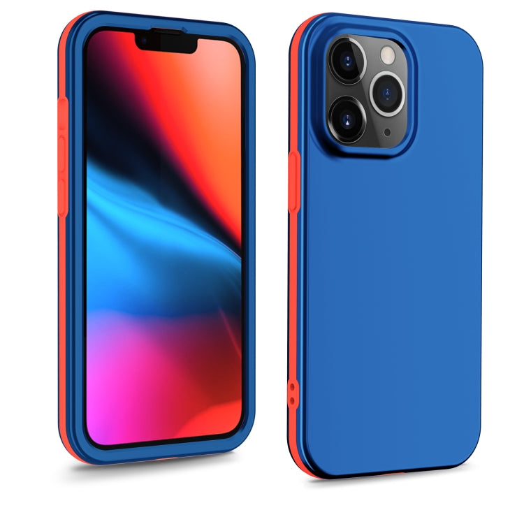 For iPhone 13 Pro Max Dual-color 360 Degrees Full Coverage Protective PC + TPU Shockproof Case
