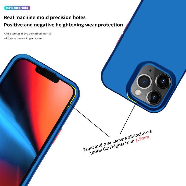For iPhone 13 Pro Max Dual-color 360 Degrees Full Coverage Protective PC + TPU Shockproof Case