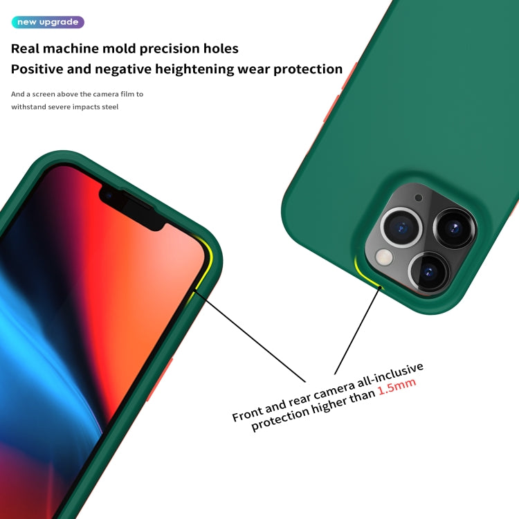 For iPhone 13 Pro Max Dual-color 360 Degrees Full Coverage Protective PC + TPU Shockproof Case