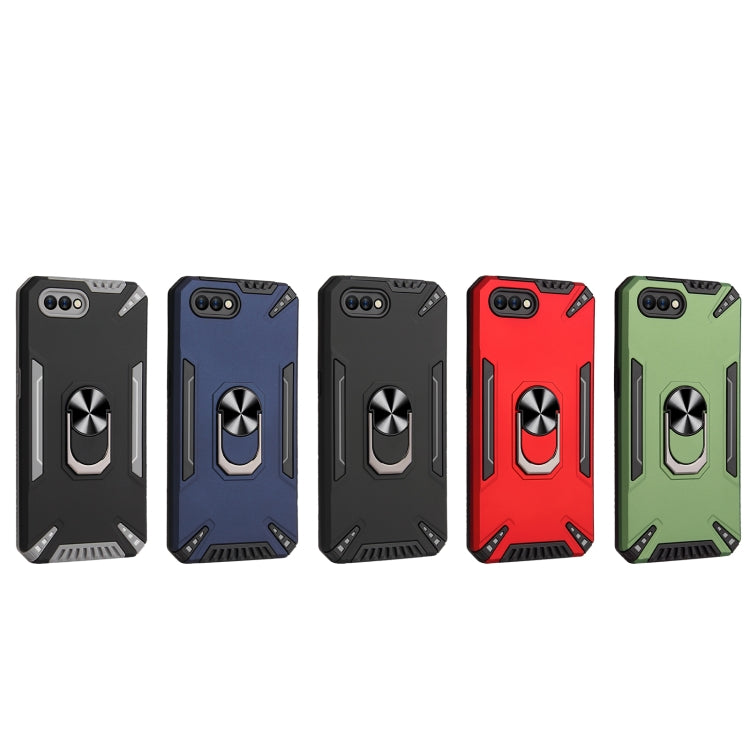 For OPPO A1k PC + TPU Protective Case with 360 Degrees Rotatable Ring Holder