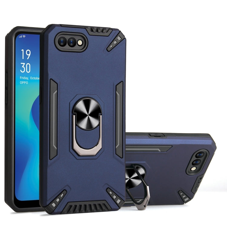 For OPPO A1k PC + TPU Protective Case with 360 Degrees Rotatable Ring Holder