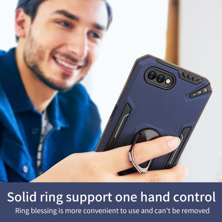 For OPPO A1k PC + TPU Protective Case with 360 Degrees Rotatable Ring Holder