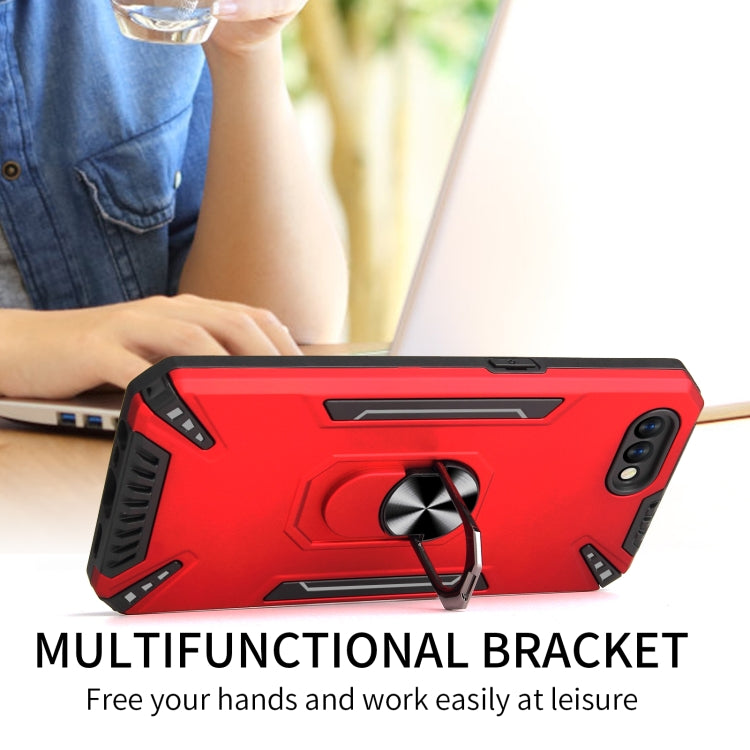 For OPPO A1k PC + TPU Protective Case with 360 Degrees Rotatable Ring Holder