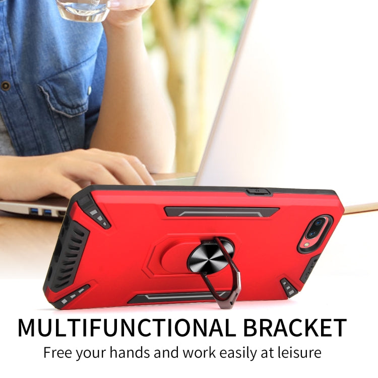 For OPPO A3s PC + TPU Protective Case with 360 Degrees Rotatable Ring Holder