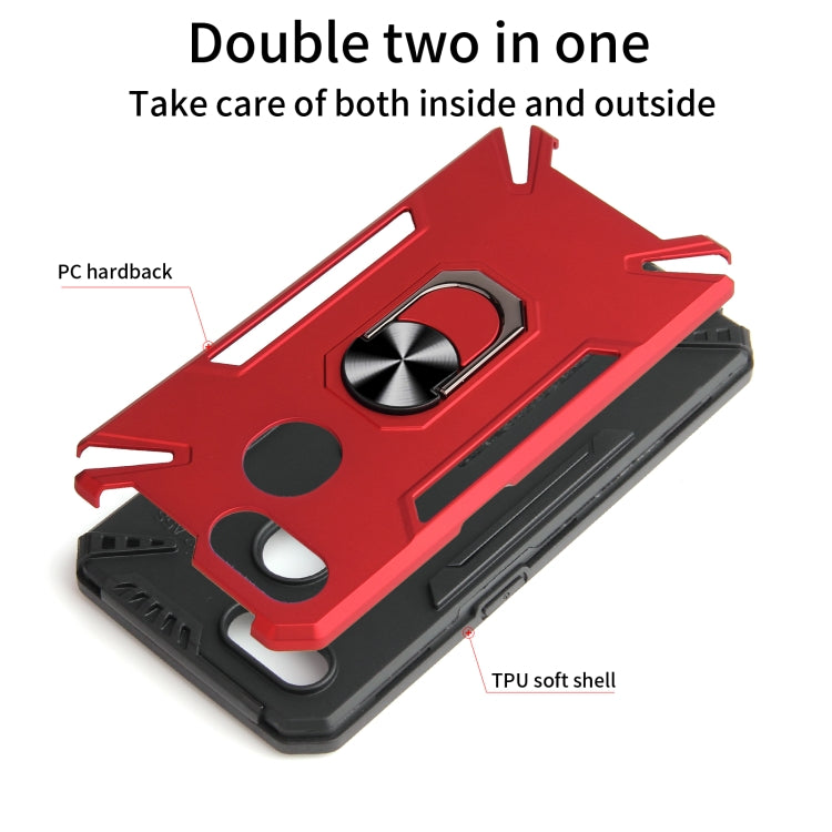 For OPPO A7 / A5s (AX5s) PC + TPU Protective Case with 360 Degrees Rotatable Ring Holder