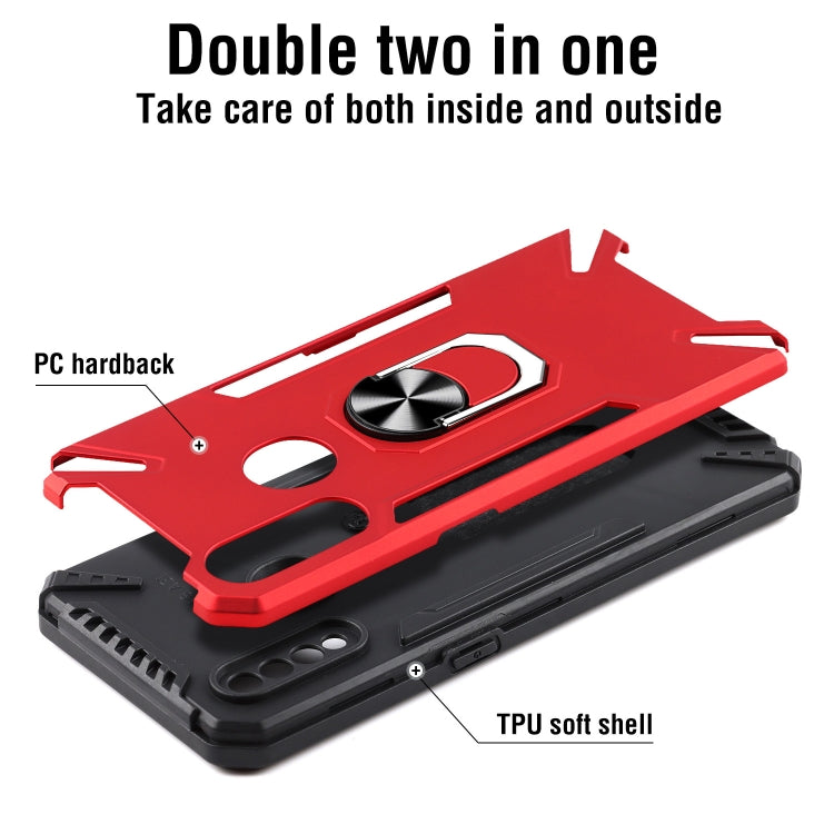 For OPPO A8 PC + TPU Protective Case with 360 Degrees Rotatable Ring Holder