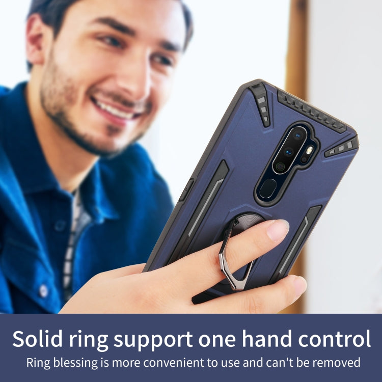 For OPPO A9 2020 / A5 2020 PC + TPU Protective Case with 360 Degrees Rotatable Ring Holder