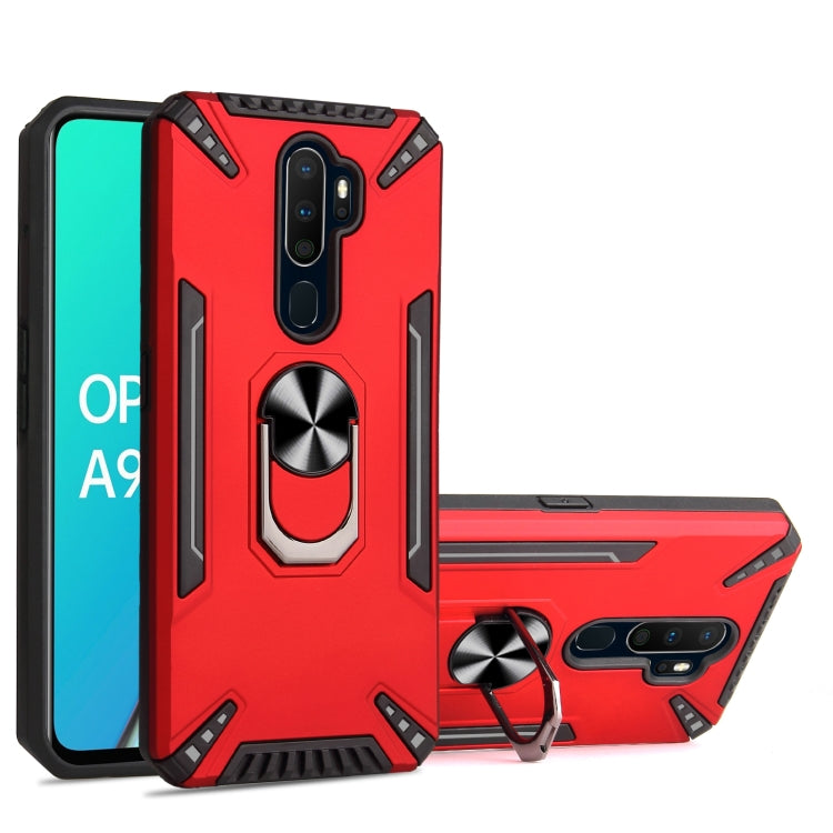 For OPPO A9 2020 / A5 2020 PC + TPU Protective Case with 360 Degrees Rotatable Ring Holder