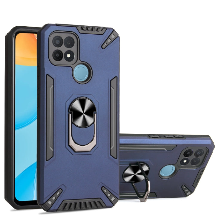 For OPPO A15 PC + TPU Protective Case with 360 Degrees Rotatable Ring Holder