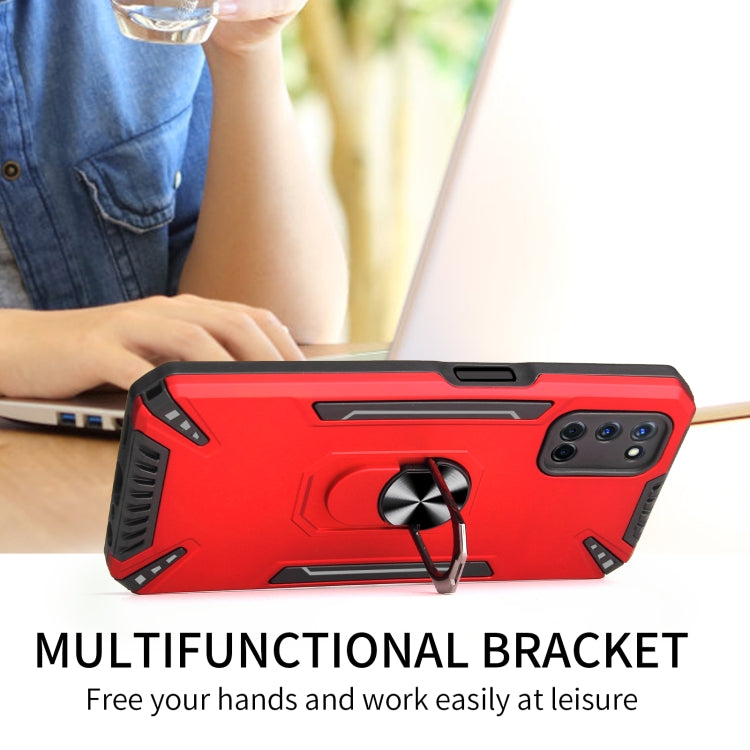 For OPPO A52 / A72 / A92 PC + TPU Protective Case with 360 Degrees Rotatable Ring Holder