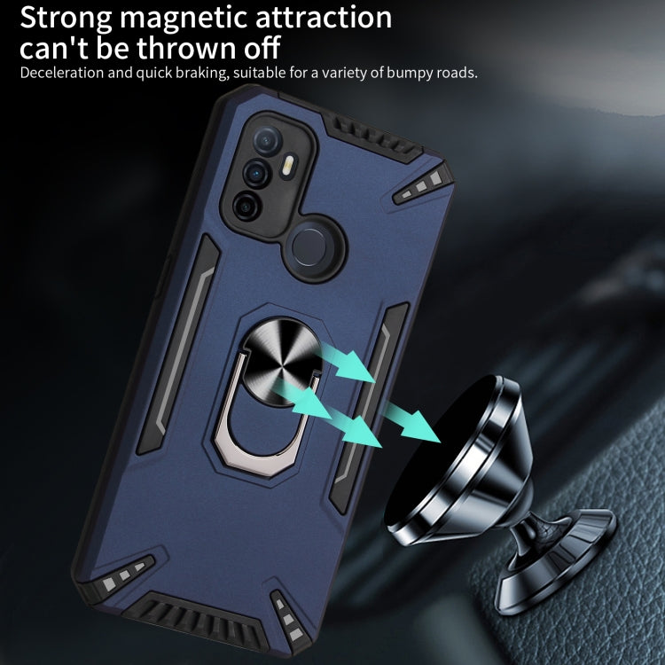 For OPPO A53 PC + TPU Protective Case with 360 Degrees Rotatable Ring Holder