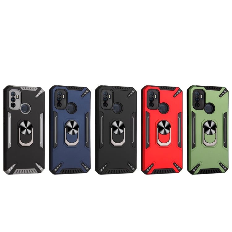For OPPO A53 PC + TPU Protective Case with 360 Degrees Rotatable Ring Holder