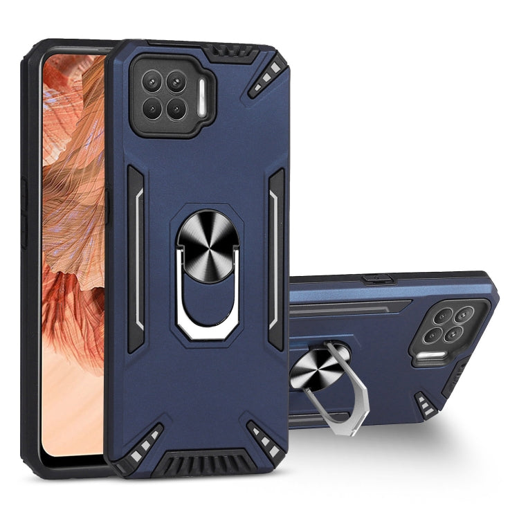 For OPPO F17 PC + TPU Protective Case with 360 Degrees Rotatable Ring Holder