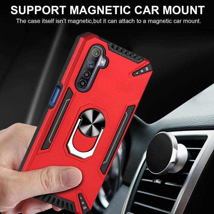 For Realme 6 PC + TPU Protective Case with 360 Degrees Rotatable Ring Holder