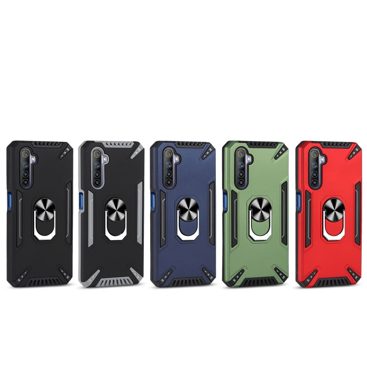 For Realme 6 PC + TPU Protective Case with 360 Degrees Rotatable Ring Holder