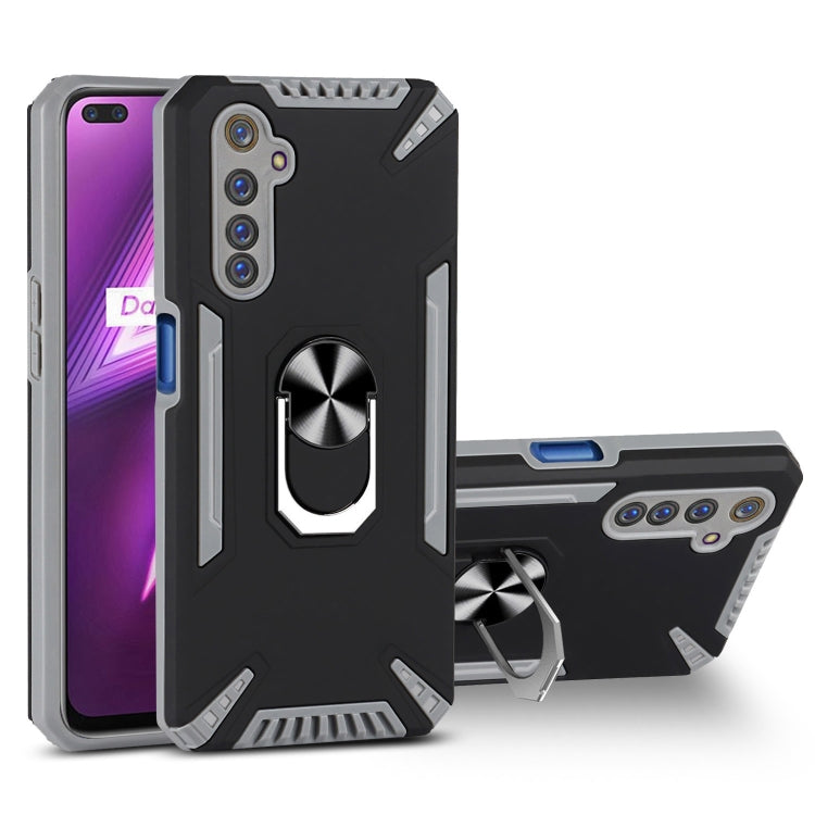 For Realme 6 Pro PC + TPU Protective Case with 360 Degrees Rotatable Ring Holder