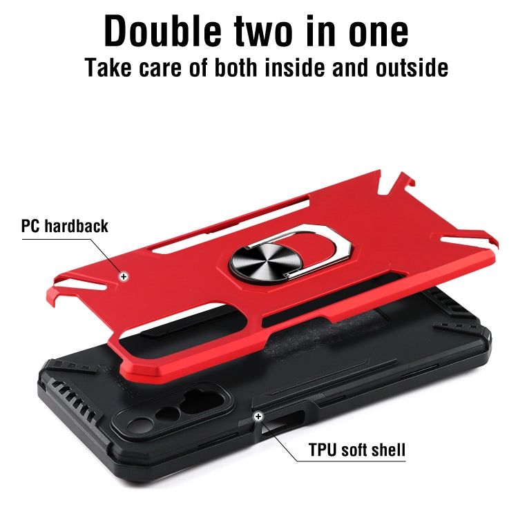 For Realme 7 PC + TPU Protective Case with 360 Degrees Rotatable Ring Holder