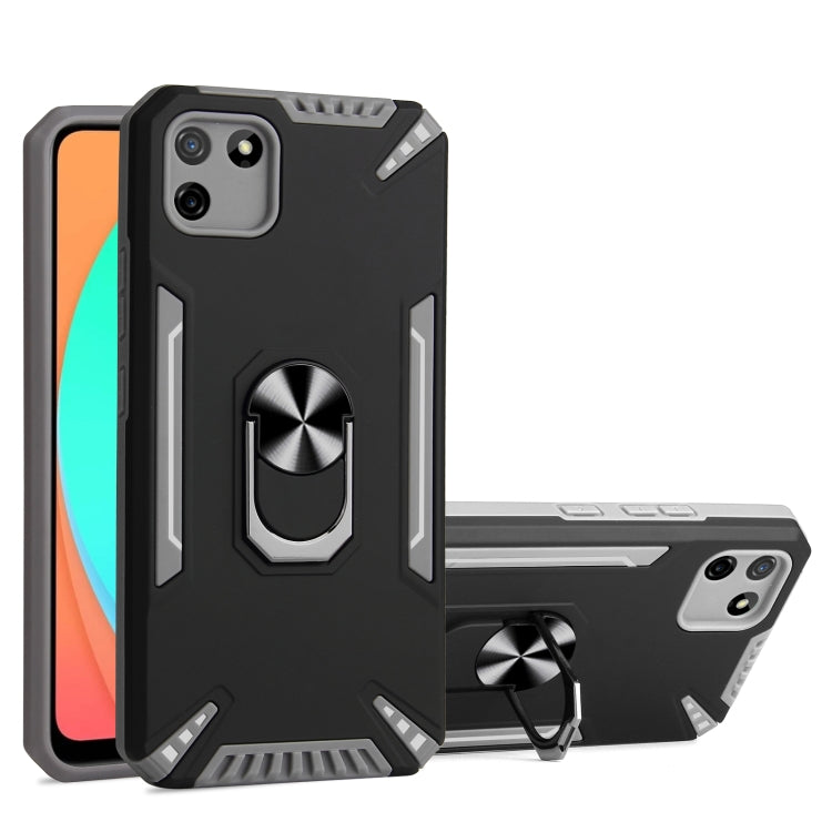 For Realme C11 PC + TPU Protective Case with 360 Degrees Rotatable Ring Holder