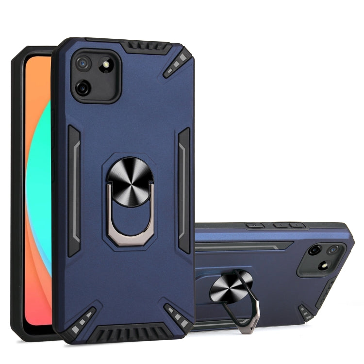 For Realme C11 PC + TPU Protective Case with 360 Degrees Rotatable Ring Holder