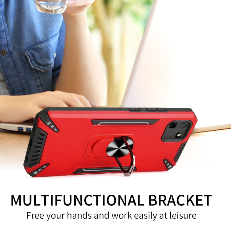 For Realme C11 PC + TPU Protective Case with 360 Degrees Rotatable Ring Holder