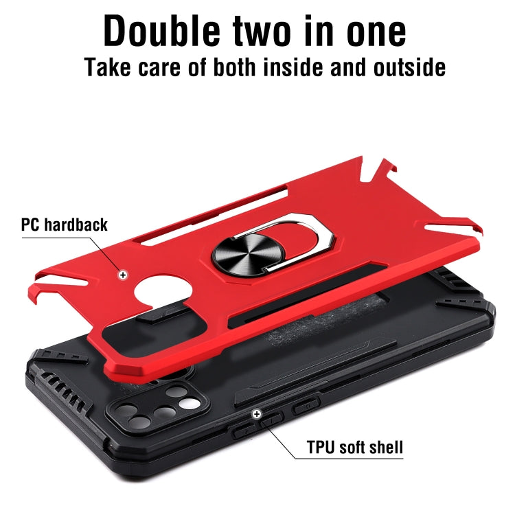 For Realme C17 PC + TPU Protective Case with 360 Degrees Rotatable Ring Holder