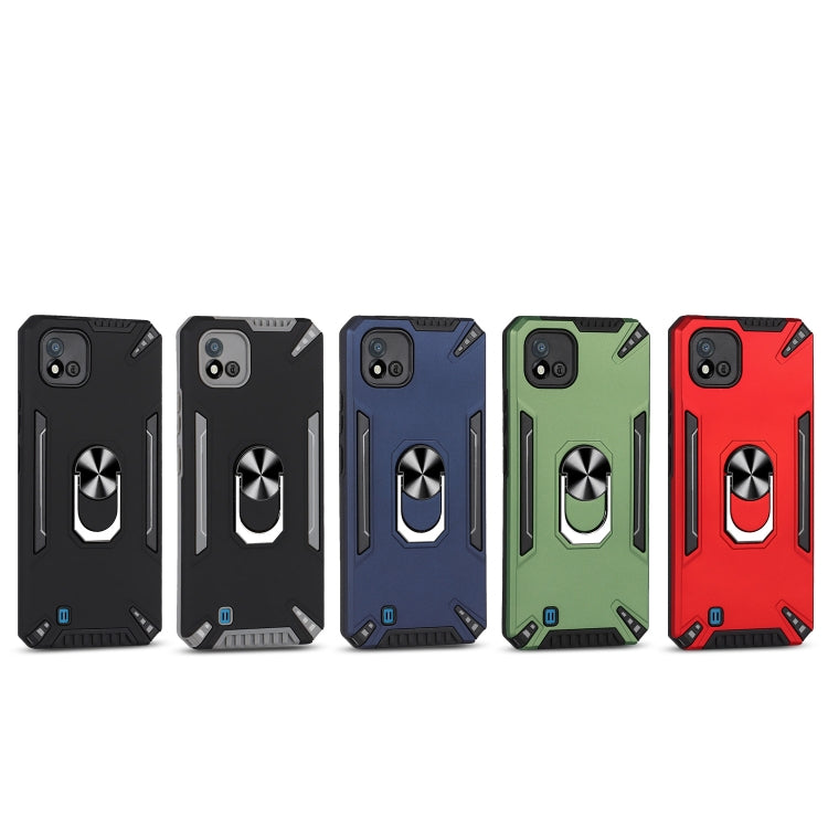 For Realme C20 PC + TPU Protective Case with 360 Degrees Rotatable Ring Holder