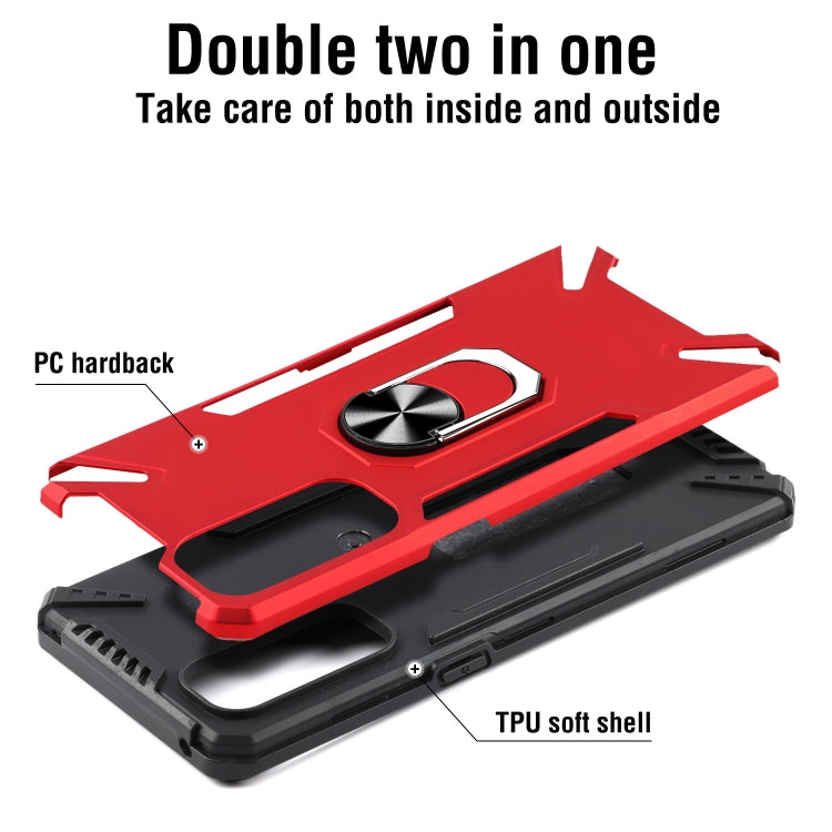 For OPPO Reno4 Pro PC + TPU Protective Case with 360 Degrees Rotatable Ring Holder